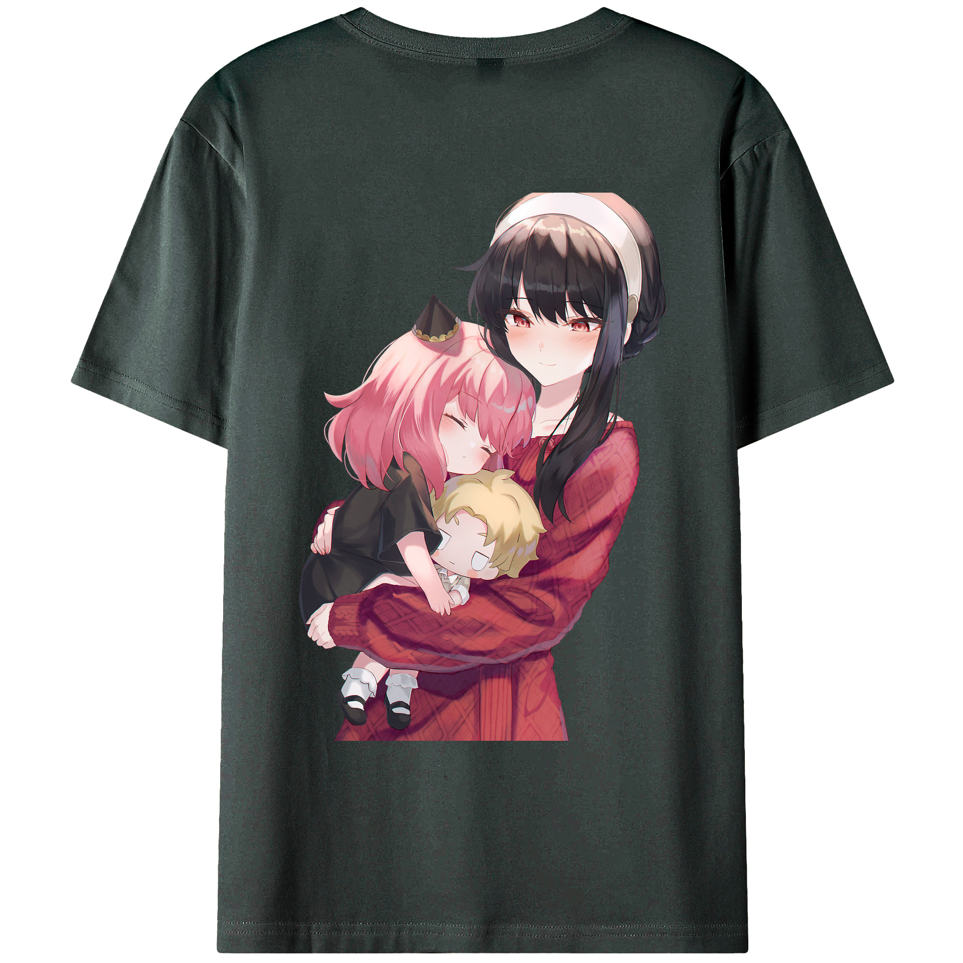 （画像用） SPY×FAMILY间谍家家酒 綿100％ メンズ半袖Tシャツ（バックプリント） 通気性